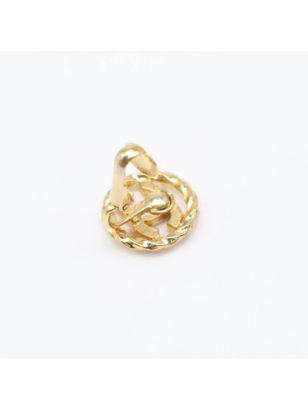 Chanel Cc Logo Round Circle Earrings #299588C71B